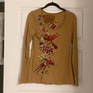 Gorgeous Johnny Was embroidered top